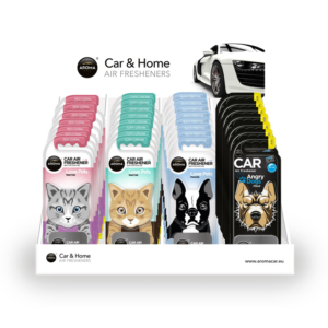 Aroma Car expo banco in cartone 4 vani -B