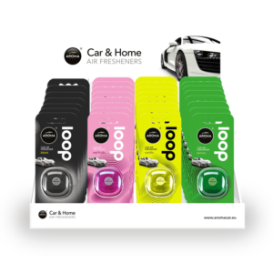 Aroma Car expo banco in cartone 4 vani -D